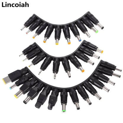 34PCS Universal 5.5mmx2.1mm DC AC Power Adapter Tips Connector Kits for Lenovo Thinkpad Laptop Power Supply Plug Jack Sets