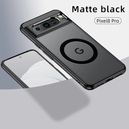 2025 Fashion Magnetic Case For Google Pixel 9 Pro 8 8A 7 10 Dull Polish Wireless Charger Cover Anti-knock Cases For Pixel 9A 7A