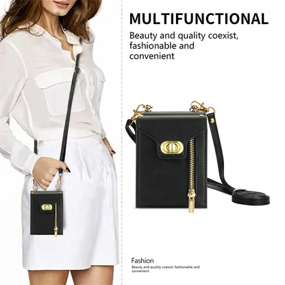 Zipper Wallet Crossbody  Phone Case for Samsung Galaxy Z Flip 6 5 4 3 Flip6 Flip5 Flip4 Flip3 5G with Card Holder Leather Cover